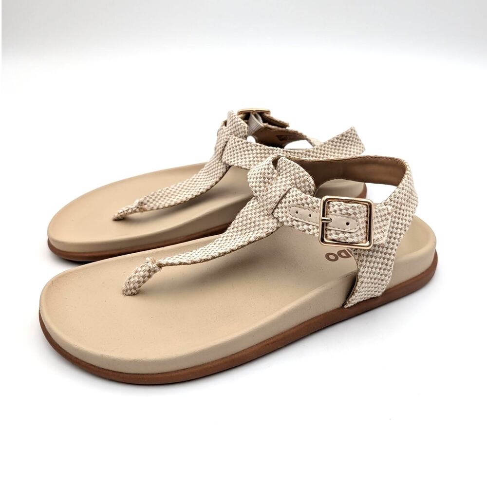 Blondo Niomi Slide Sandal Adjustable Ankle Strap Women's Sand Size US7M EU38
